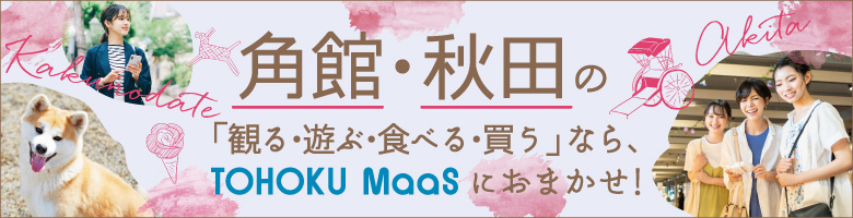 角館・秋田の観る遊ぶ食べる買うなら、TOHOKU　MaaSにおまかせ！