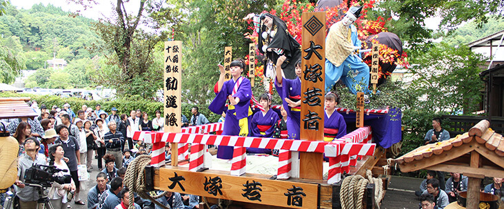 가쿠노다테 축제의 야마 행사